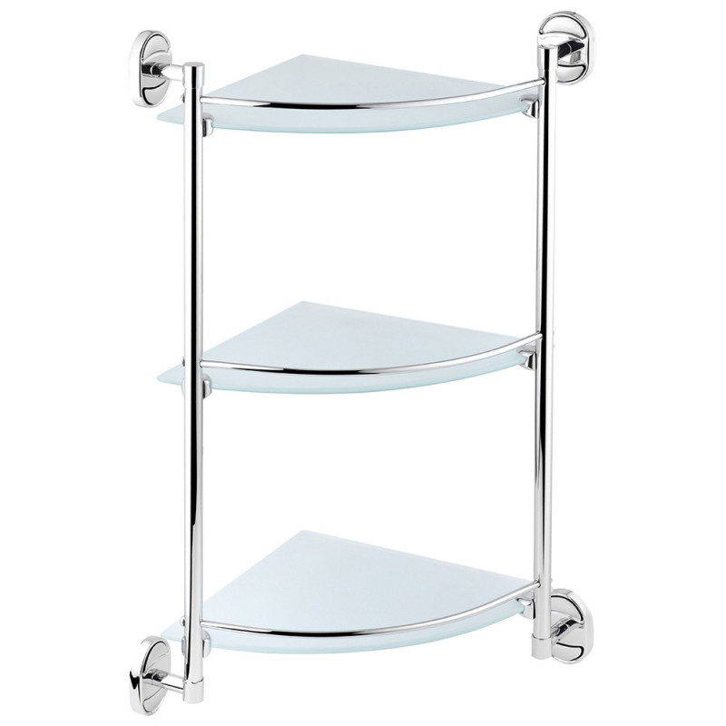 Полочка для ванной Kroner KRM Elbe-ACG2907-3 угловая стекло CV022867