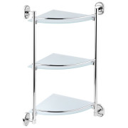 Полиця для ванної Kroner KRM Elbe-ACG2907-3 кутова скло CV022867