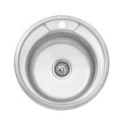 Мойка для кухни Kroner KRP Satin-49008180 ⌀49 см нержавеющая сталь CV022766