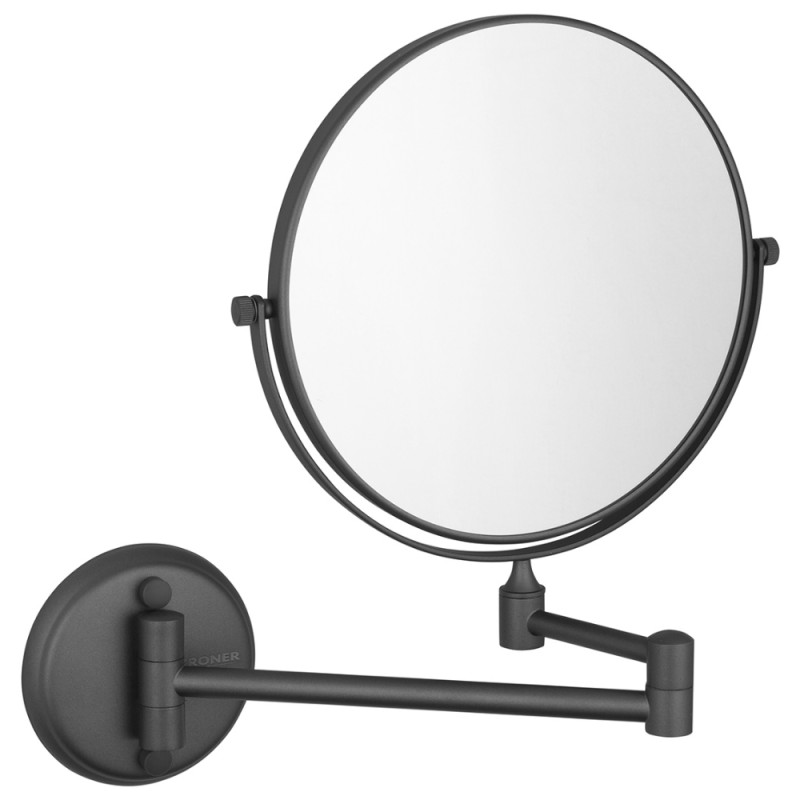 Дзеркало косметичне Kroner KRP Graz-GRP1118 з 2-кратним збільшенням графіт CV035559