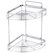 Полочка для ванной Kroner KRM Rizze-ACC329-2 угловая металл хром CV022913