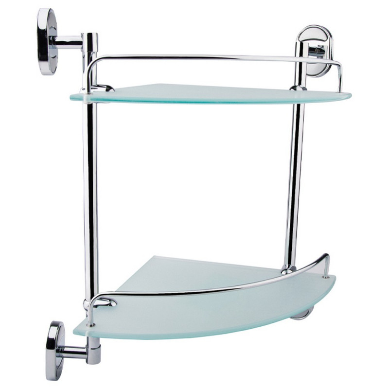 Полочка для ванной Kroner KRM Elbe-ACG2907-2 угловая стекло CV022866