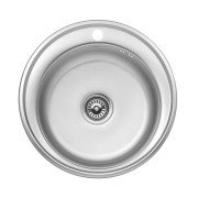 Мойка для кухни Kroner KRP Satin-51008180 ⌀51 см нержавеющая сталь CV022770