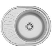 Мийка для кухні Kroner KRP Satin-574508180 57х45 см нержавіюча сталь CV022775