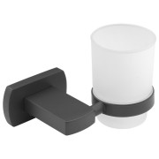 Склянка для зубних щіток Kroner KRM Graz-GRP95602 з тримачем графіт CV022896