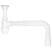 Сифон для раковины Kroner KRM TB01 1½х40х50 пластик/нержавеющая сталь CV032059