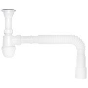 Сифон для раковины Kroner KRM TB01 1½х40х50 пластик/нержавеющая сталь CV032059