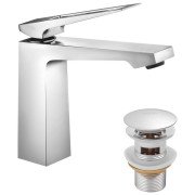 Смеситель для раковины Kroner KRP Ersel-C0110BV с донным клапаном хром CV035471