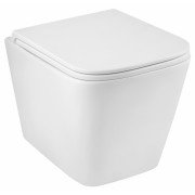 Унитаз подвесной Kroner Eifel WHI493436 Tornado 34х48,5 см с крышкой Soft-Close фаянс белый CV034923