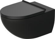 Унитаз подвесной Duravit Architec 36,5х57,5 см с крышкой Soft-Close санитарная керамика антрацит матовый 457269ADA1