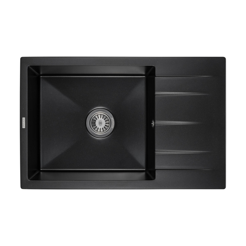 Мойка для кухни Granado Navia 77,5х49,5 см наногранит black shine gr3801