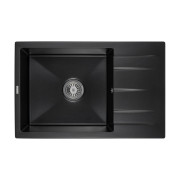 Мойка для кухни Granado Navia 77,5х49,5 см наногранит black shine gr3801