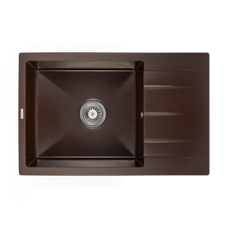Мойка для кухни Granado Navia 77,5х49,5 см наногранит marron gr3806