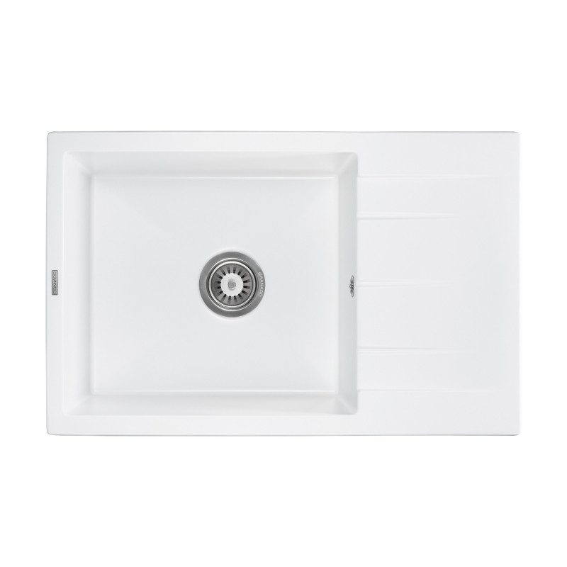 Мийка для кухні Granado Navia 77,5х49,5 см нанограніт white gr3805