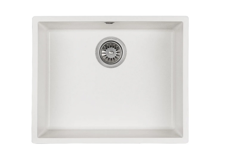 Мойка для кухни Granado Under top Max под столешницу 53,6х43,5 см наногранит white 3005