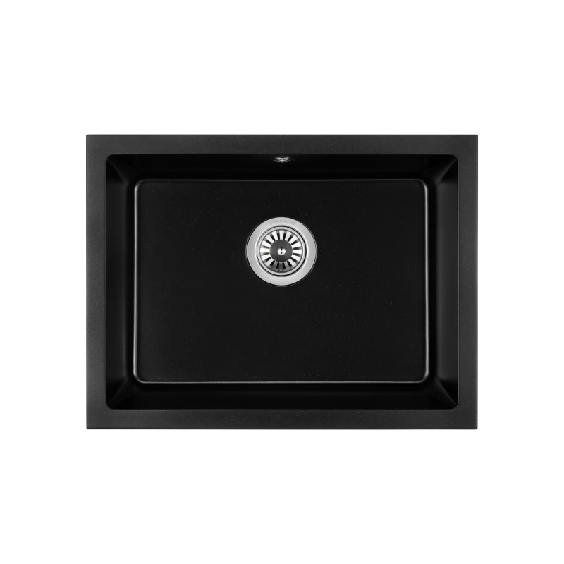 Мойка для кухни Granado Under top L под столешницу 60,6х45,6 см наногранит black shine gr3501