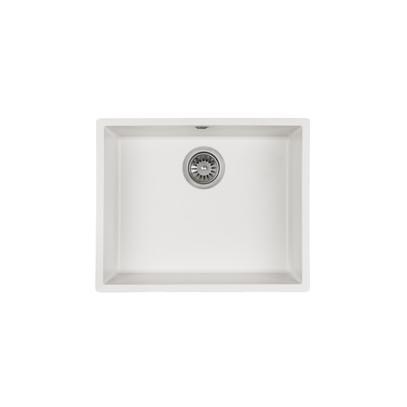 Мойка для кухни Granado Under top L под столешницу 60,6х45,6 см наногранит white gr3505