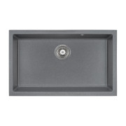 Мийка для кухні Granado Under top XL під стільницю 75,2х46 см нанограніт графіт gr3709
