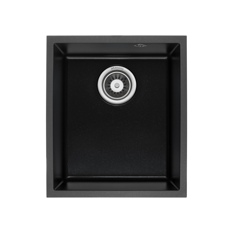 Мойка для кухни Granado Under top Mini под столешницу 38х44 см наногранит black shine gr3901