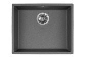 Мойка для кухни Granado Under top Max под столешницу 53,6х43,5 см наногранит графит 3009