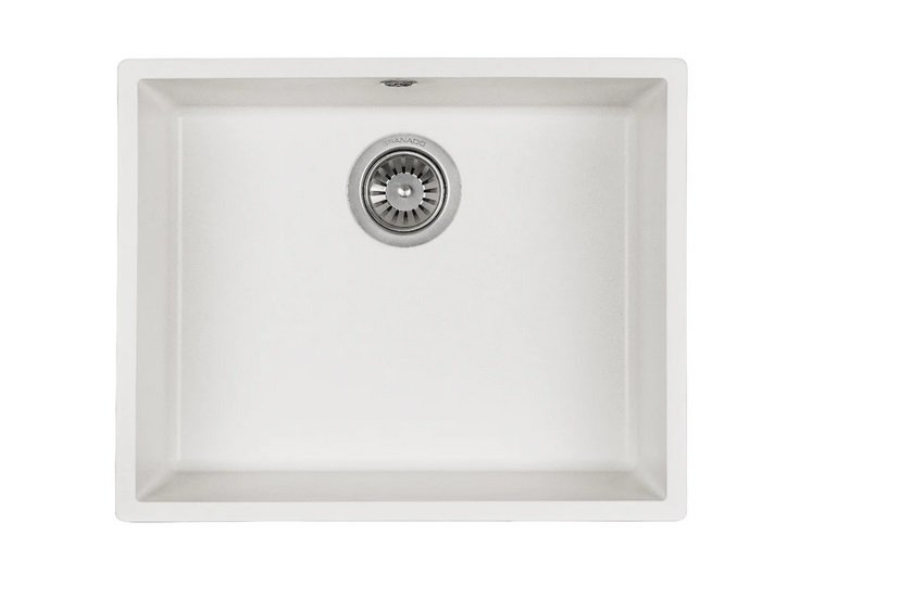 Мойка для кухни Granado Under top Max под столешницу 53,6х43,5 см наногранит white 3005