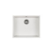 Мийка для кухні Granado Under top L під стільницю 60,6х45,6 см нанограніт white gr3505