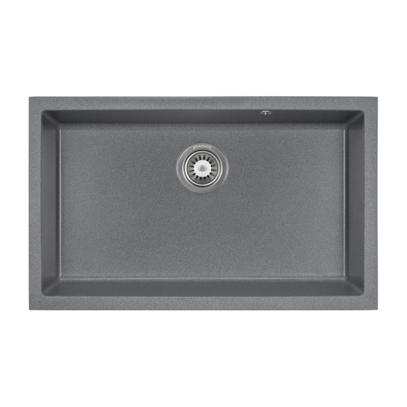 Мийка для кухні Granado Under top XL під стільницю 75,2х46 см нанограніт графіт gr3709