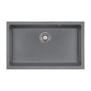 Мийка для кухні Granado Under top XL під стільницю 75,2х46 см нанограніт графіт gr3709