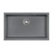 Мийка для кухні Granado Under top XL під стільницю 75,2х46 см нанограніт графіт gr3709