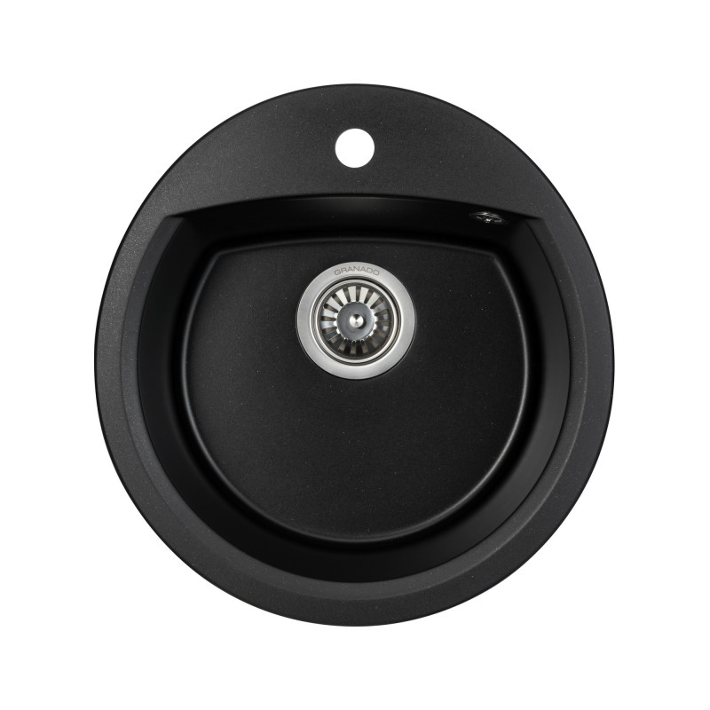 Мийка для кухні Granado Ronda 47х49 см нанограніт black shine  2201