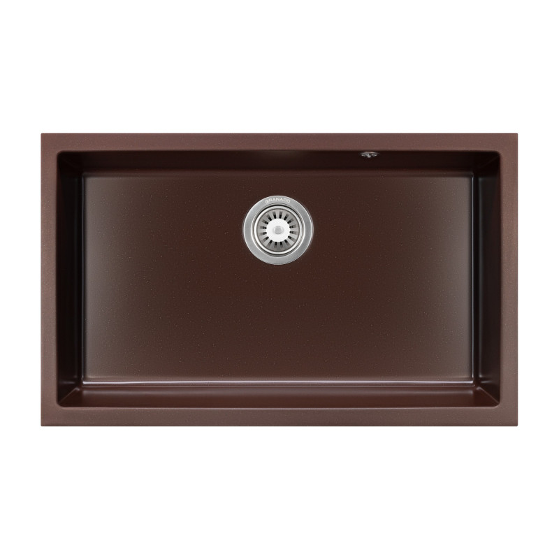 Мийка для кухні Granado Under top XL під стільницю 75,2х46 см нанограніт marron gr3706