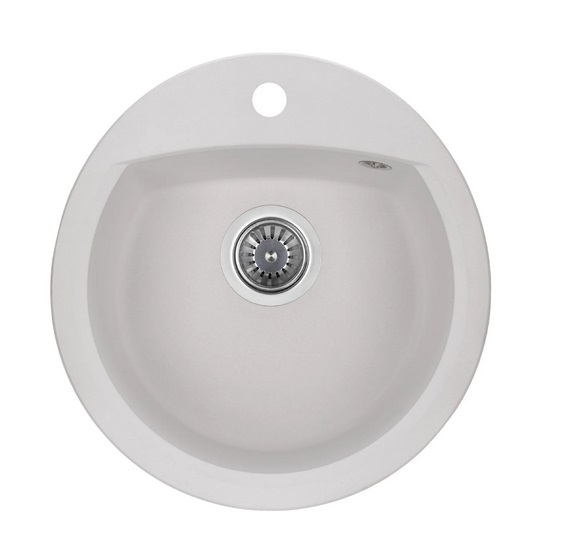Мойка для кухни Granado Ronda 47х49 см наногранит white 2205