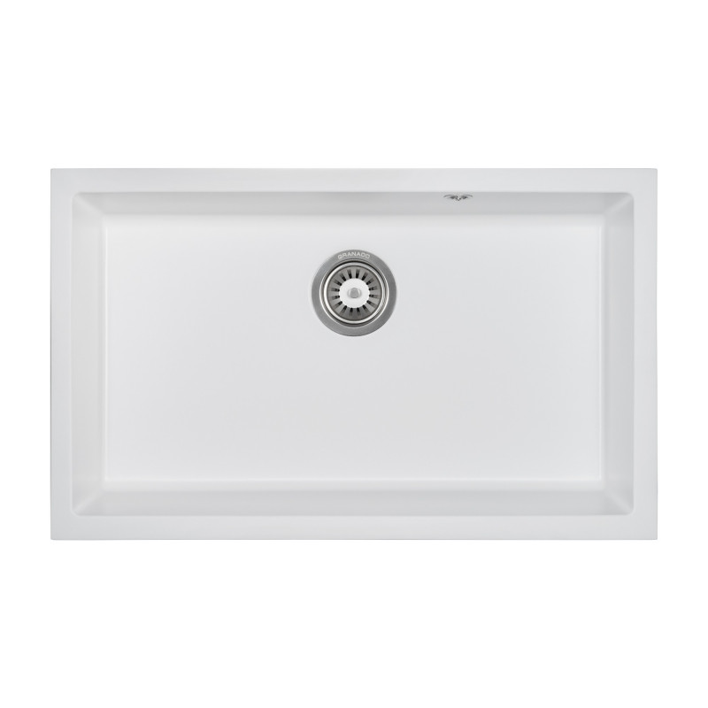 Мийка для кухні Granado Under top XL під стільницю 75,2х46 см нанограніт white gr3705