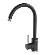 Змішувач для кухні Granado Elche Lux одноважільний black shine gz0101L