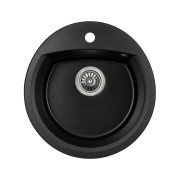 Мойка для кухни Granado Ronda 47х49 см наногранит black shine 2201