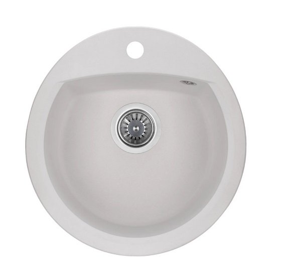 Мийка для кухні Granado Ronda 47х49 см нанограніт white 2205