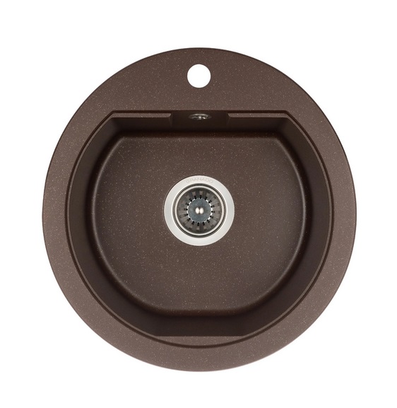Мойка для кухни Granado Lugo 48х49,5 см наногранит marron 2806