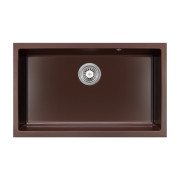 Мийка для кухні Granado Under top XL під стільницю 75,2х46 см нанограніт marron gr3706