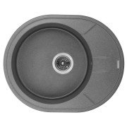 Мийка для кухні Granado Marbella 60,6х49,5 см нанограніт графіт 2909