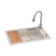 Мийка для кухні Granado Basic Estella 78х50 см із змішувачем та аксесуарами нанограніт terra ksg0103