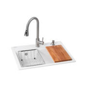 Мойка для кухни Granado Basic Artes 65х49,7 см со смесителем и аксессуарами наногранит white ksg1105