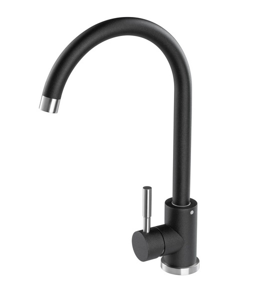 Смеситель для кухни Granado Elche Lux однорычажный black shine gz0101L