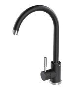 Змішувач для кухні Granado Elche Lux одноважільний black shine gz0101L