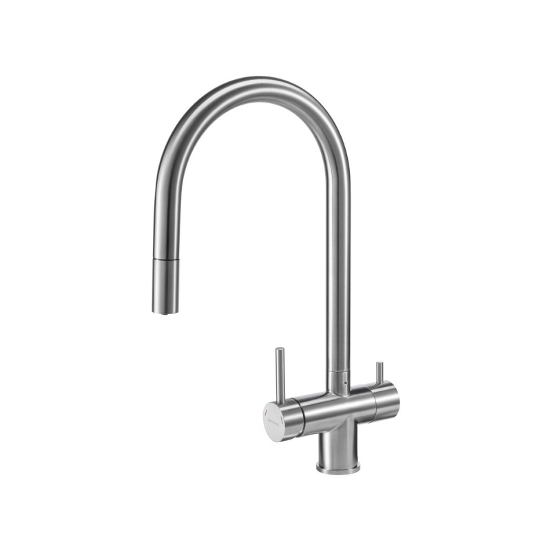 Змішувач для кухні Granado Ferrol під фільтр з висувним виливом inox gz0707