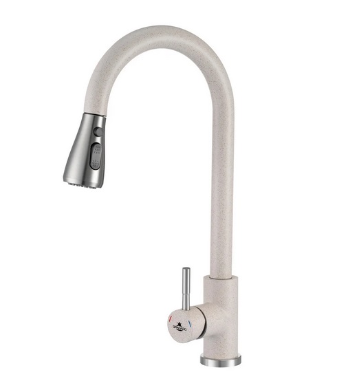 Змішувач для кухні Granado Campo Lux з висувним зливом terra gz0503L