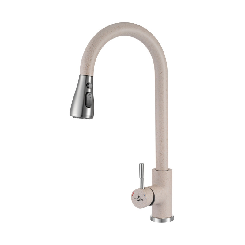 Змішувач для кухні Granado Campo Lux з висувним зливом avena gz0502L