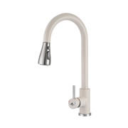 Змішувач для кухні Granado Campo Lux з висувним виливом gris gz0508L