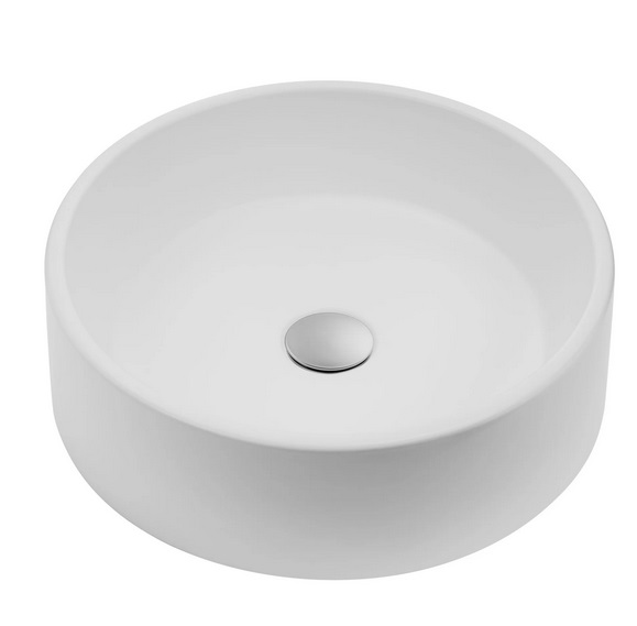 Раковина для ванной Granado Toro ⌀44 см мраморная крошка Gelcoat ISO white gbs0405g