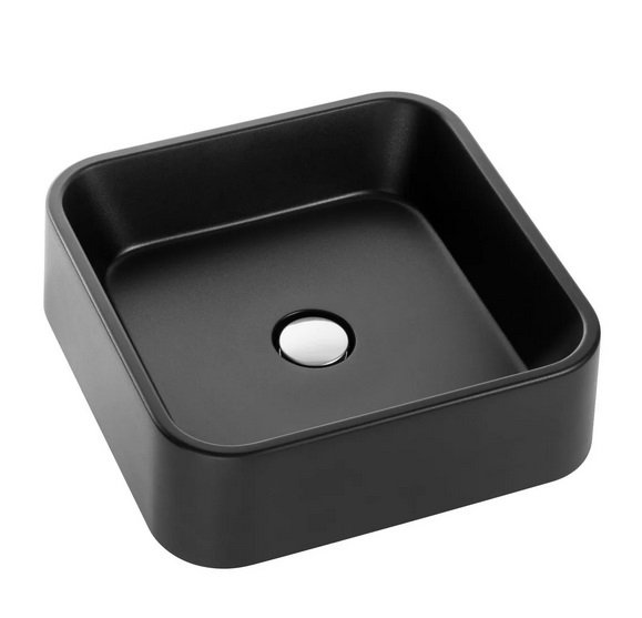 Раковина для ванної Granado Lalin 42х42 см кварцит black gbs1301