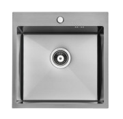 Мойка для кухни Granado Galera 49,8х49,8 см нержавеющая сталь S201 black GS02201B